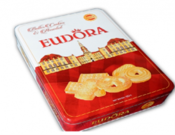 Hộp bánh Eudora - Bao Bì Hộp Thiếc Nghệ Vinh - Cơ Sở Nghệ Vinh